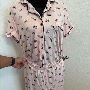 Kate Spade Pink Camera Print Scarf